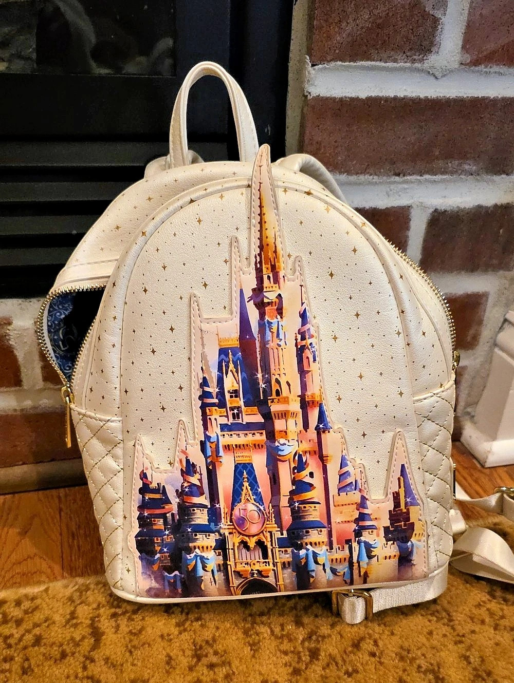 Loungefly Disney Parks Walt Disney World 50th Anniversary Cinderella Castle Mini